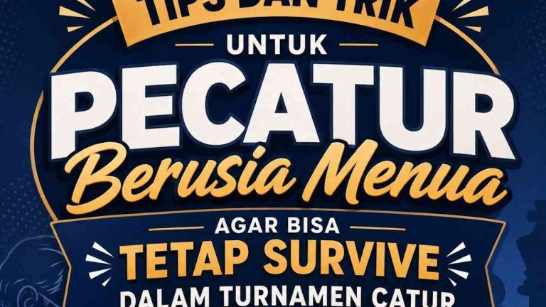 Tips Dan Trik Untuk Pecatur Berusia Menua Agar Bisa Tetap Survive Dalam Turnamen Catur